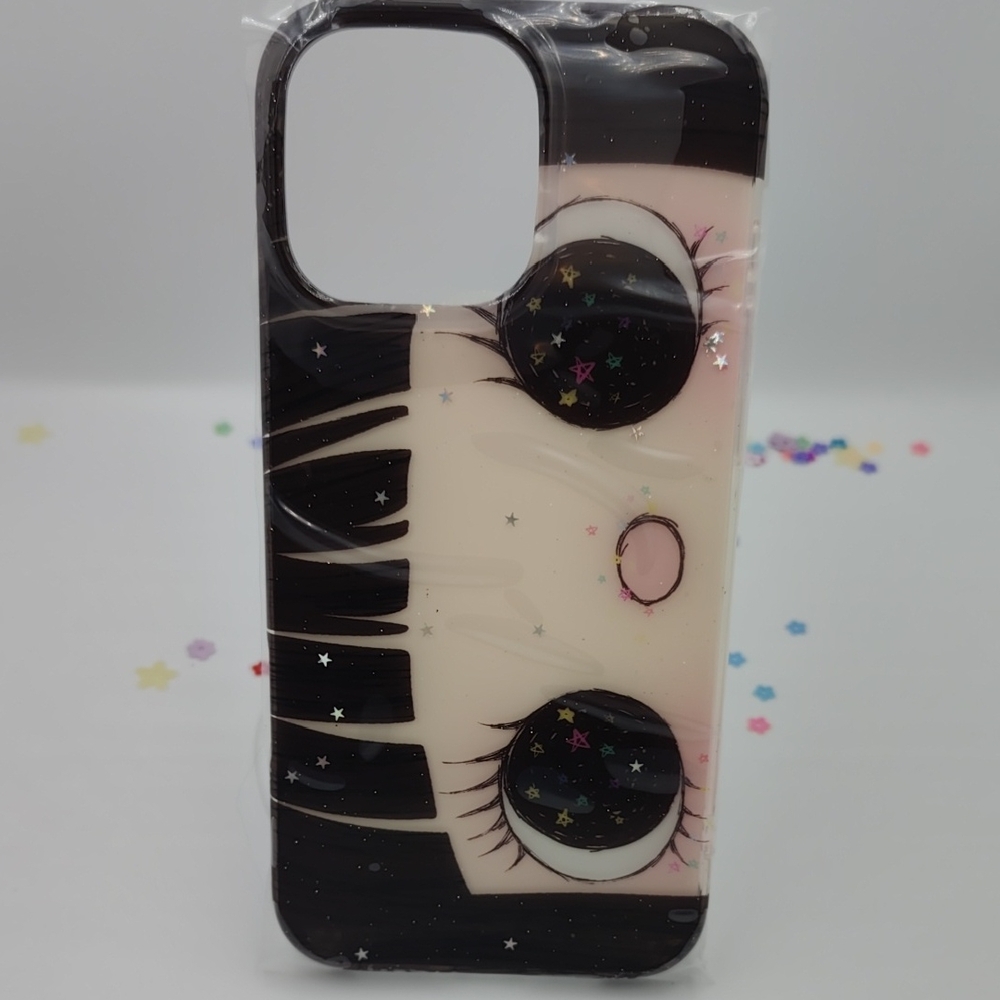 Cute Black and Cream iPhone 16 Pro Max  Case